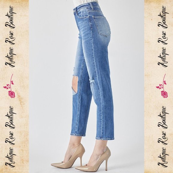 🌹 Risen Relaxed Fit High Waist Jeans - Picture 2 of 9